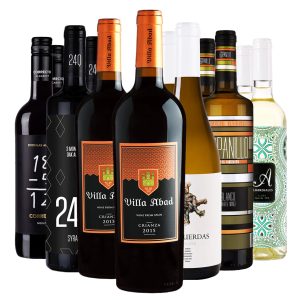 ארגז יין - 12 בקבוקים לבנים ואדומים מיקס (₪41/בקבוק)