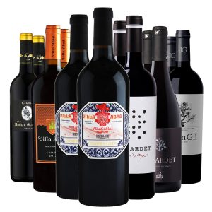 ארגז יין - 12 בקבוקים אדומים מיושנים (₪54/בקבוק)