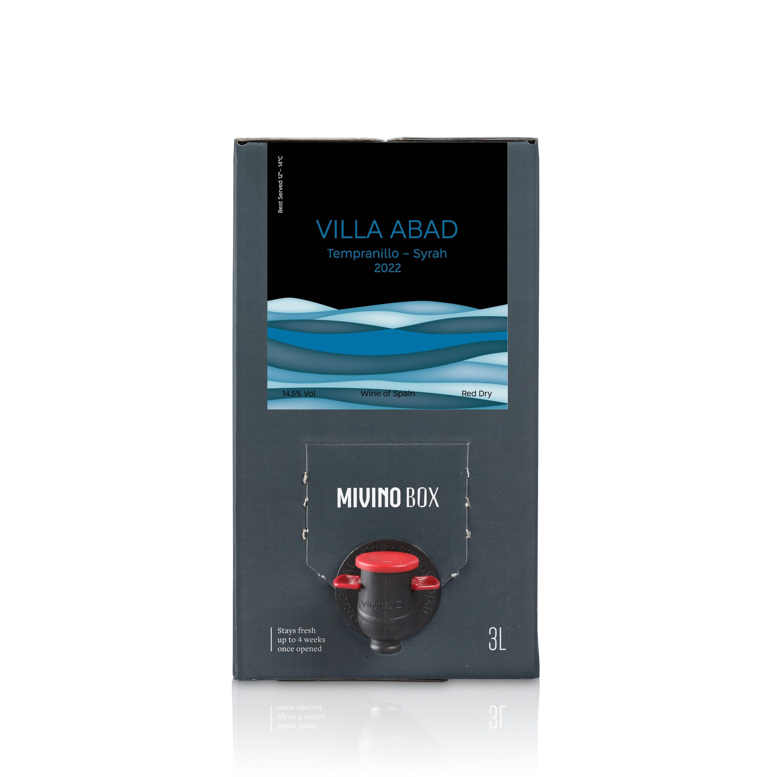 יין בקופסא וייה אבאד טמפרנייו-סירה 2025 3L